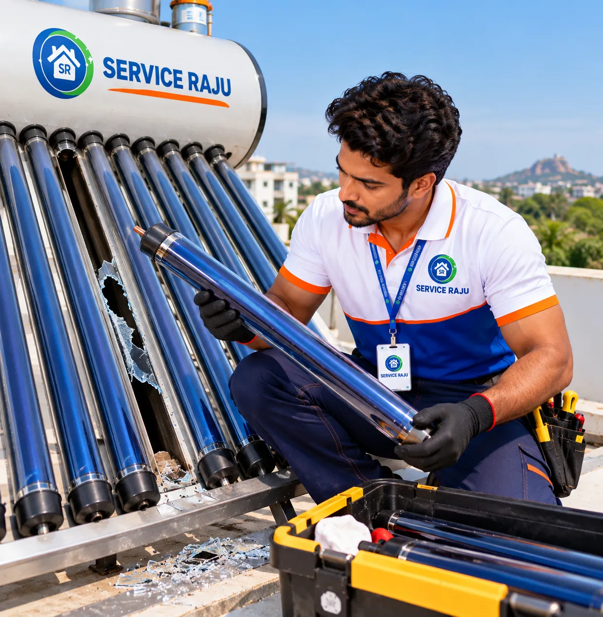Solar Water Heater Glass Tube Broken? Replacement Guide for Mysore Homes