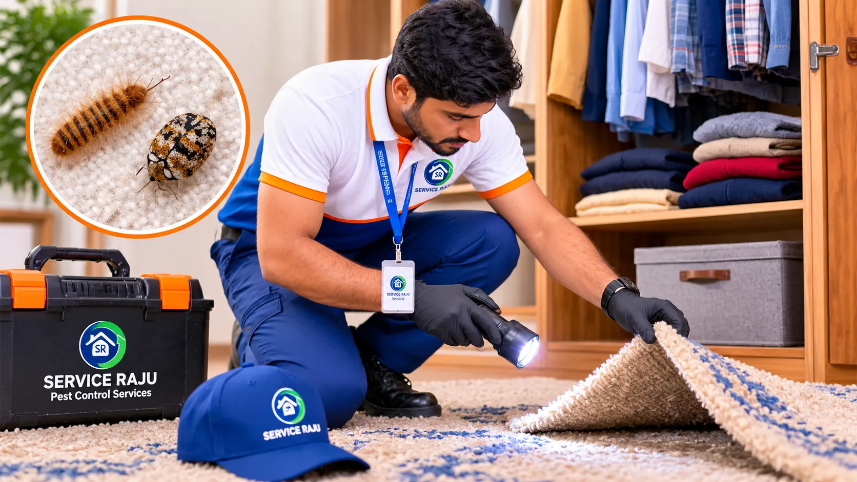 Tiny Beetles Damaging Rugs and Clothes? Carpet Beet